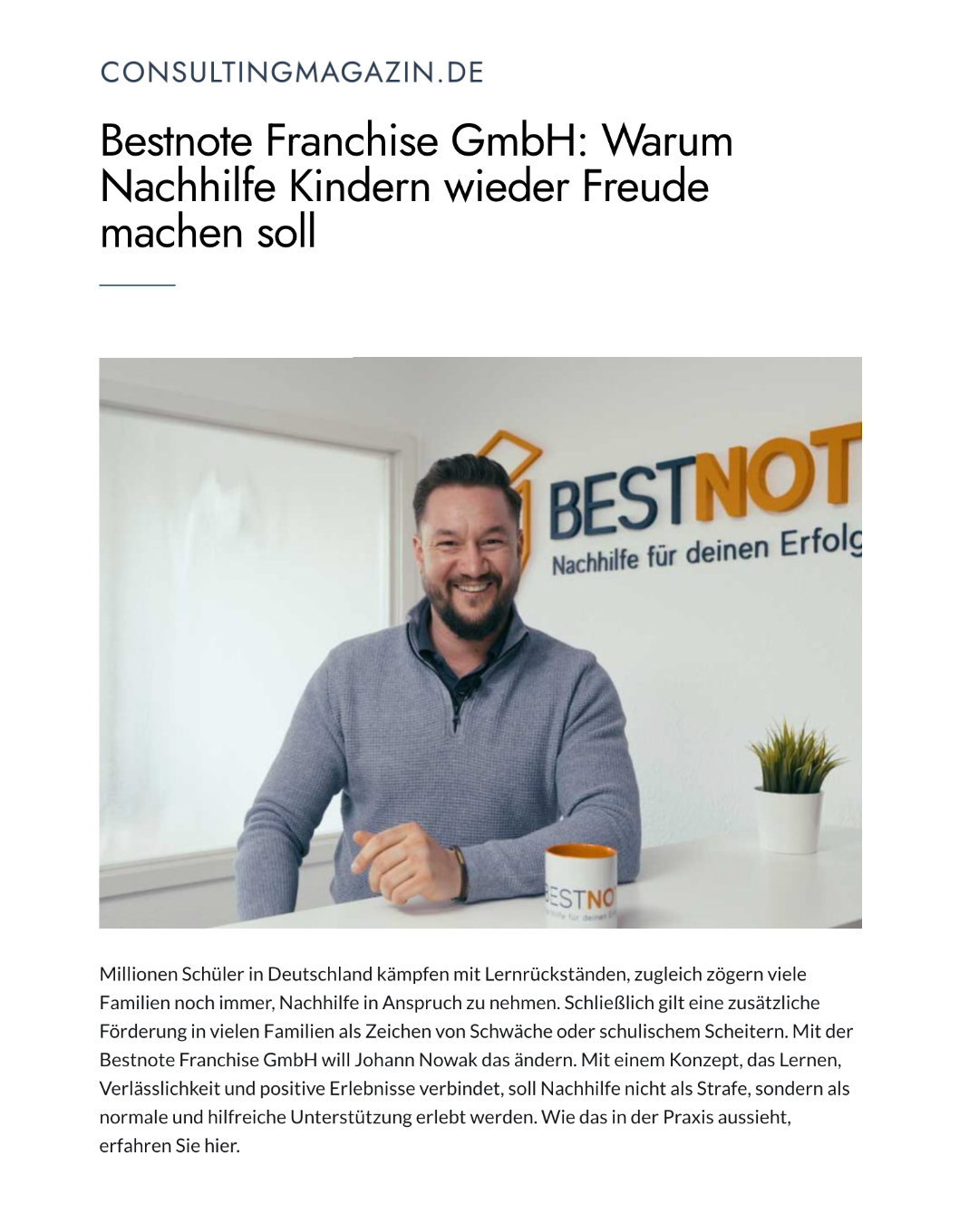 BNF Consultingmagazin